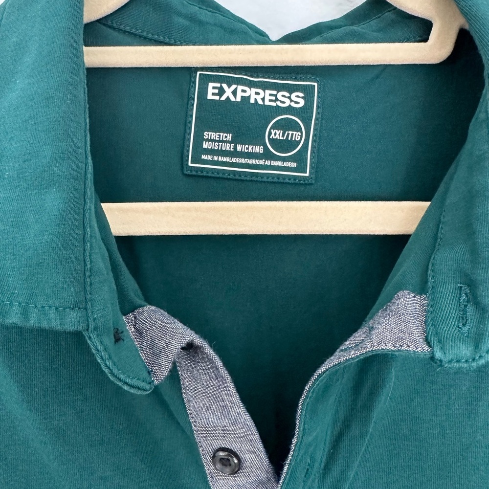 Express Performance Moisture Wicking Stretch Polo… - image 2